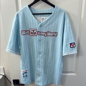 Disney Light Blue Striped Men's Jersey